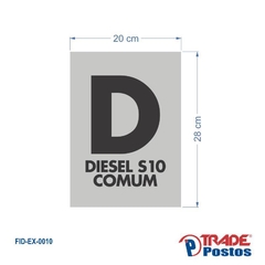 Adesivo Placar Totem Diesel S10 AID-EX-0010