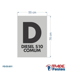 Adesivo Placar Totem Diesel S10 AID-EX-0011