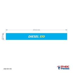 Adesivo Diesel S10 Wayne3G 2201 AID-EX-0012-63,5x574mm