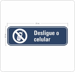 Adesivo Desligue o Celular - AID-IP-0034 - comprar online