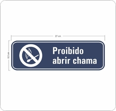 Adesivo Proibido Abrir Chama - AID-IP-0052 - comprar online