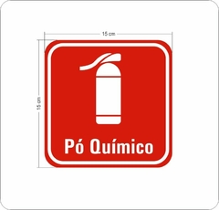 Adesivo Extintor Pó Químico - AID-IP-0036