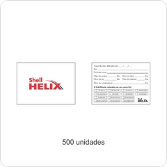 Etiqueta Adesiva para Troca de Óleo - ETI001-50x70mm Etiqueta Troca Óleo Shell Helix