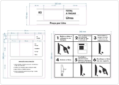 Kit Mostrador de Bomba - MBK0007-265x895mm