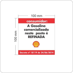 Adesivo Gasolina Refinada Modelo 2 - AID-SH-MM0002-100x100mm