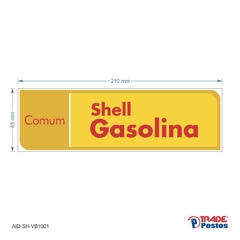Adesivo Gasolina Comum AID-SH-VB1001-65x210mm