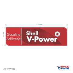 Adesivo Gasolina VPower Aditivada AID-SH-VB1002-65x210mm