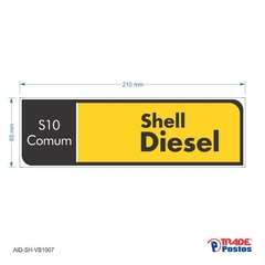 Adesivo Diesel S10 Comum AID-SH-VB1007-65x210mm