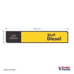 Adesivo Diesel S10 Comum AID-SH-VB1025-63,5x326mm