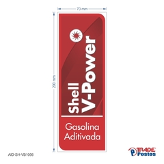 Adesivo Gasolina VPower Aditivada AID-SH-VB1056-200x70mm