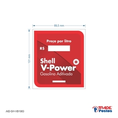 Adesivo Gasolina VPower Aditivada AID-SH-VB1083-101x89,5mm