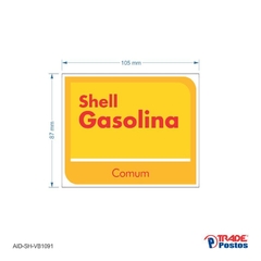 Adesivo Gasolina Comum AID-SH-VB1091-87x105mm