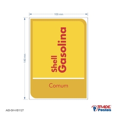 Adesivo Gasolina Comum AID-SH-VB1127-140x100mm