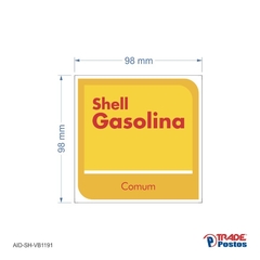 Adesivo Gasolina Comum AID-SH-VB1191-98x98mm