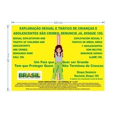 Adesivo Exploração Sexual de Crianças / AID-TR-A0019 - comprar online