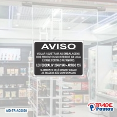 Aviso Proibido Violar 150x210mm / AID-TR-A0020