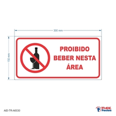 Adesivo Proibido Beber / AID-TR-A0030 - comprar online