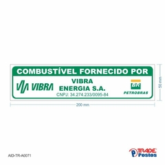 Adesivo Identificação do Fornecedor VIBRA 34.274.233/0095-84