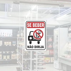 Adesivo Se Beber Não Dirija 210x150mm / AID-TR-AC002