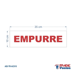 Adesivo Empurre Para Porta 100x350mm / AID-TR-AC010 - comprar online