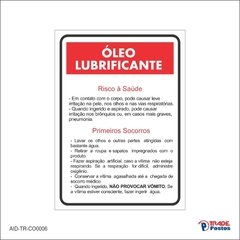 Adesivo Informação Óleo Lubrificante / AID-TR-CO0006