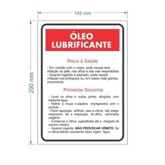 Adesivo Informação Óleo Lubrificante / AID-TR-CO0006 - comprar online