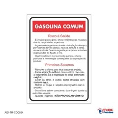Adesivo Gasolina Comum / AID-TR-CO0024