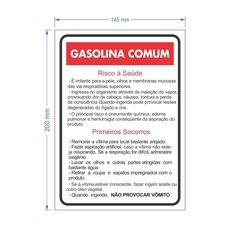 Adesivo Gasolina Comum / AID-TR-CO0024 - comprar online