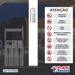 Adesivo de Coluna Atenção - Branco / AID-TR-CO0029 - comprar online