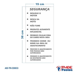 Adesivo de Coluna Atenção - Branco / AID-TR-CO0033 - comprar online