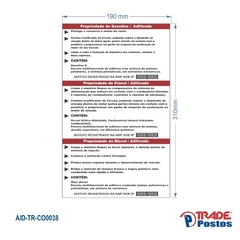 Adesivo de Coluna Características do Produto - Vermelho / AID-TR-CO0034 - comprar online