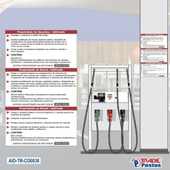 Adesivo de Coluna Características do Produto - Vermelho / AID-TR-CO0034