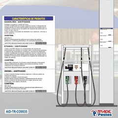 Adesivo de Coluna Características do Produto - Azul / AID-TR-CO0035