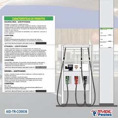 Adesivo de Coluna Características do Produto - Verde / AID-TR-CO0036