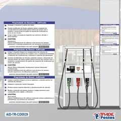 Adesivo de Coluna Características do Produto - Azul / AID-TR-CO0039