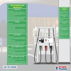 Adesivo de Coluna Nocividades dos Produtos - Verde / AID-TR-CO0056