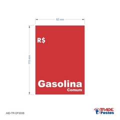 Adesivo De Bomba Gasolina Comum / Tradicional - Trade Postos - Comunicação visual