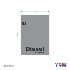 Adesivo De Bomba Diesel Comum / Tradicional - Trade Postos - Comunicação visual