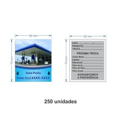 Etiqueta Adesiva Troca de Óleo / AID-TR-ETI020 - comprar online