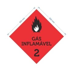 Adesivo Gás Inflamável / AID-TR-GLP003 - comprar online
