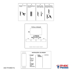 Adesivo Mostrador de Bomba Wayne 3G3490P - 511525 / AID-TR-MB011b-3G3490P