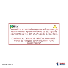 Adesivo ANP GNV / AID-TR-SB0002