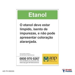 Adesivo ANP Etanol / AID-TR-SB0006