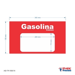 Adesivo De Bomba Gasolina Comum / Tradicional - Trade Postos - Comunicação visual