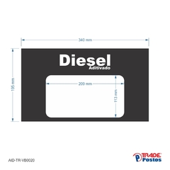 Adesivo De Bomba Diesel Aditivado / Tradicional - Trade Postos - Comunicação visual