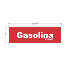 Adesivo Gasolina Comum / AID-TR-DF0001 - Trade Postos - Comunicação visual
