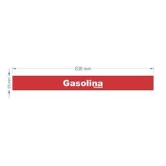 Adesivo Gasolina Comum / AID-TR-DF0001