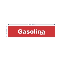 Adesivo Gasolina Comum / AID-TR-DF0001 - loja online