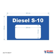 Adesivo de Bomba Diesel S-10 / Tradicional na internet