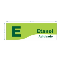 Imagem do Adesivo de Bomba Etanol Aditivado / Onda